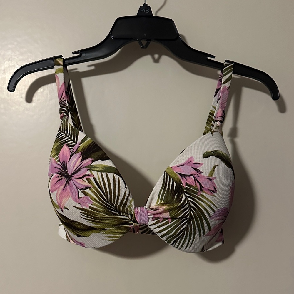 Tropical Floral Bikini Top
